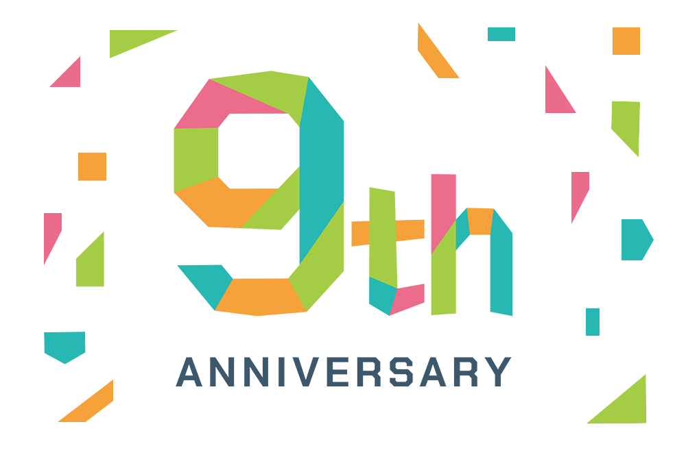 9周年ロゴコンペ作品